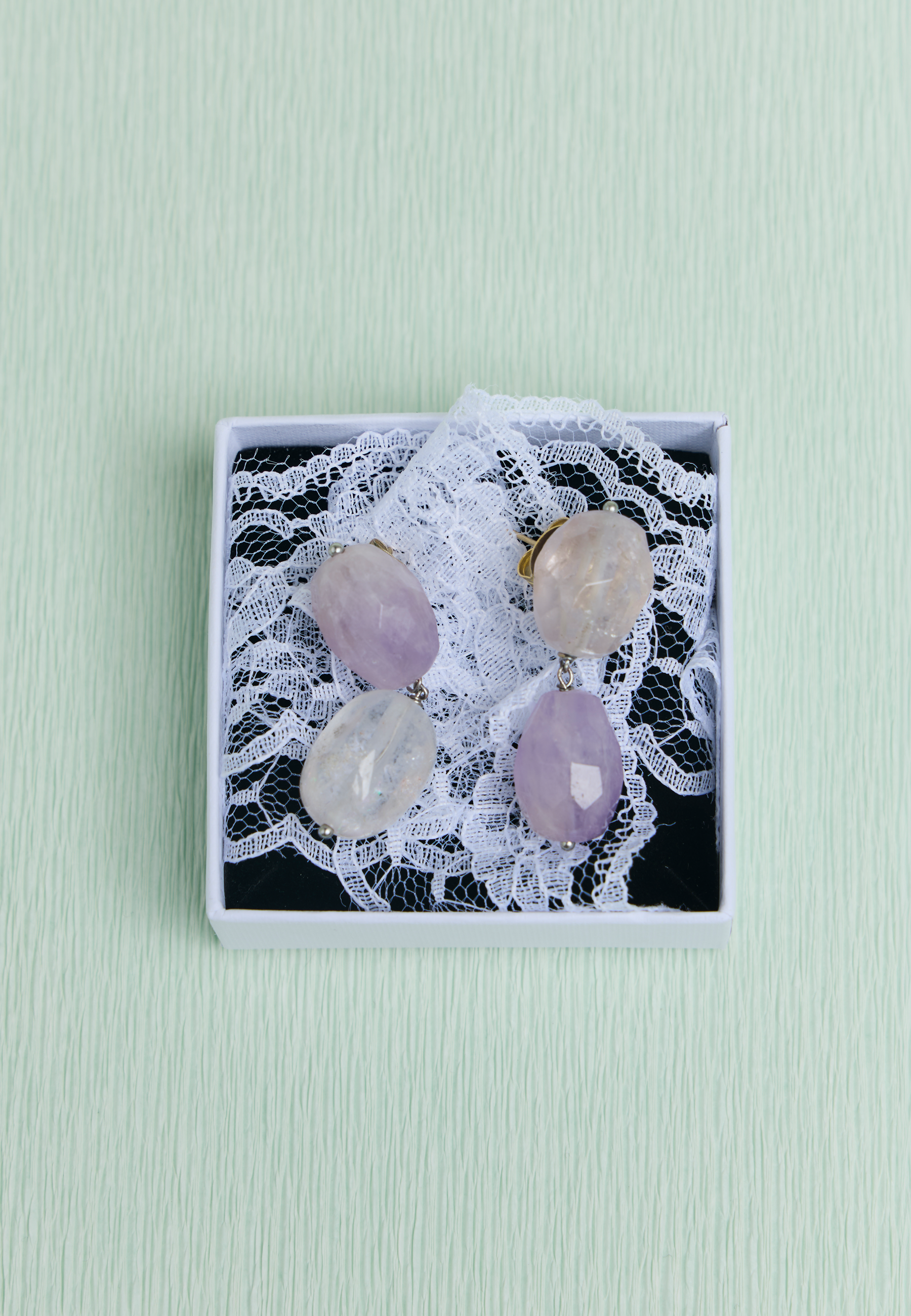 Pendientes Elva Morados