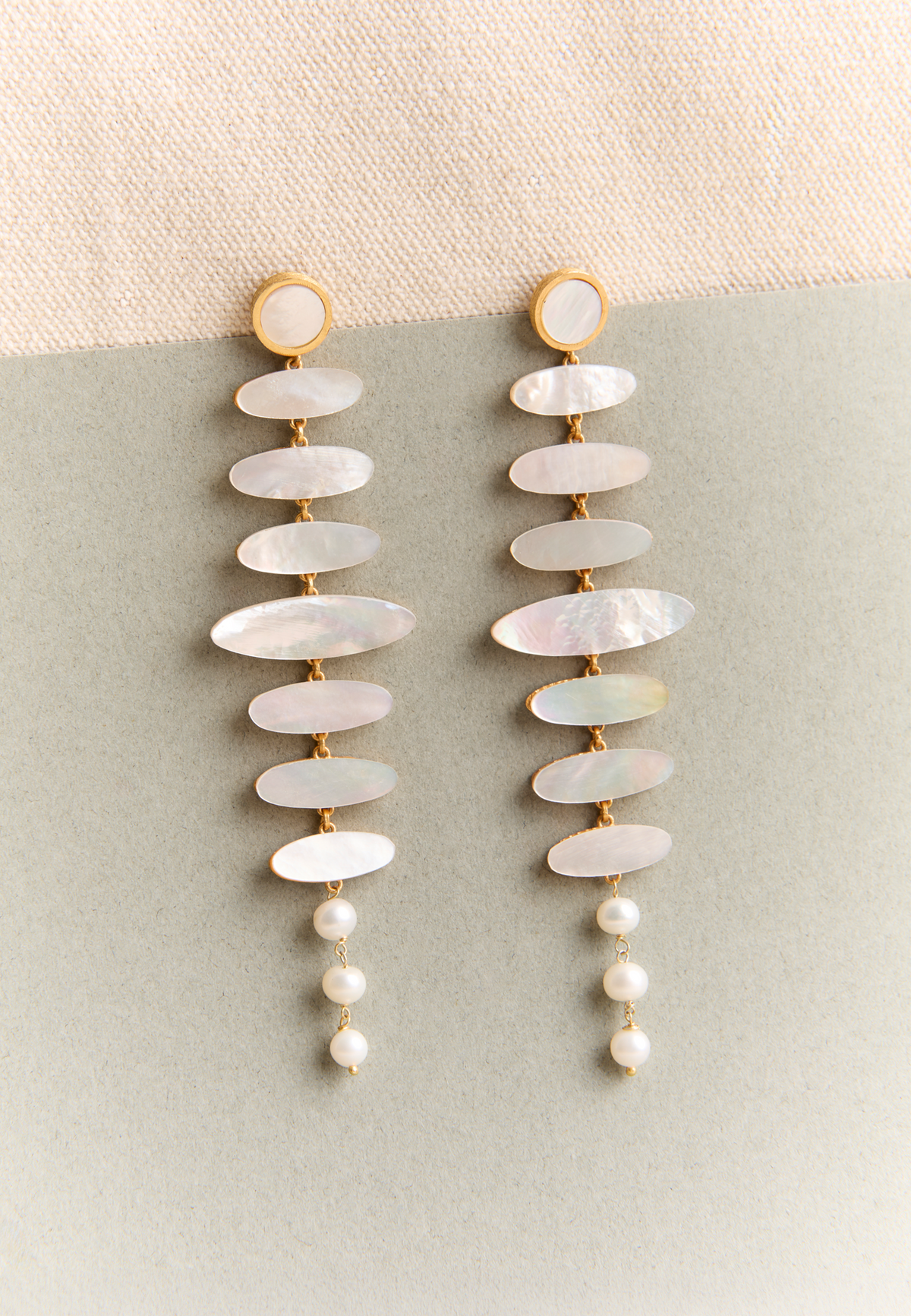 Pendientes Zenith Blanco
