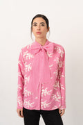 Pink embroidered shirt