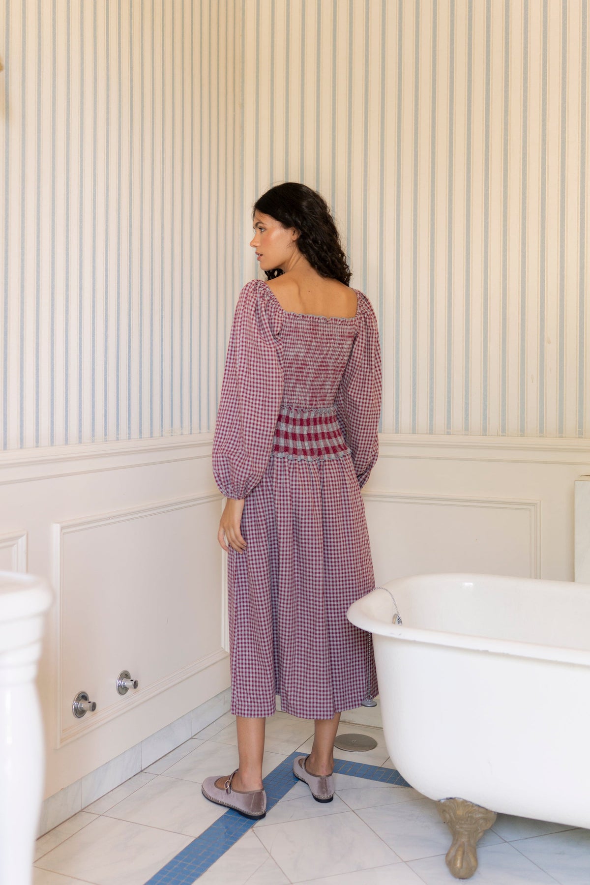 Vestido Vichy Rouge
