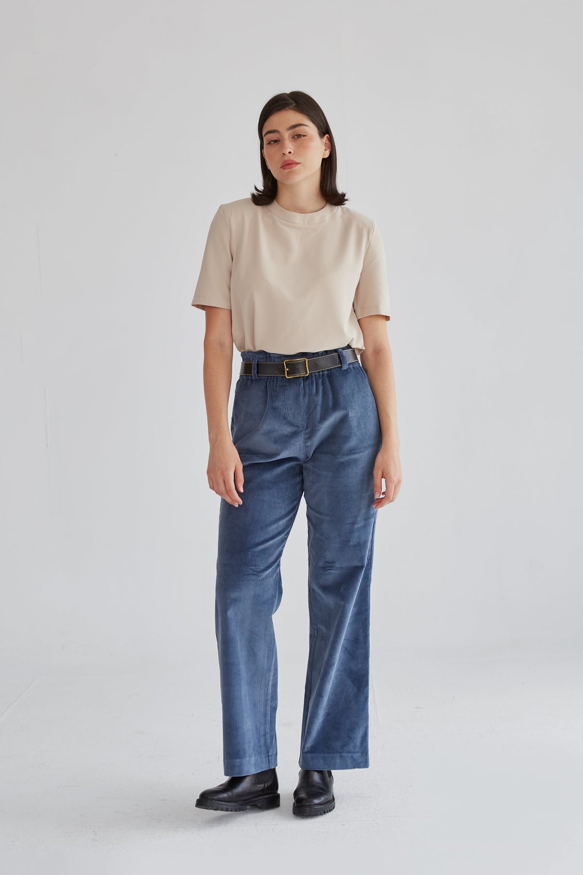 Ainhoa grayish-blue trousers