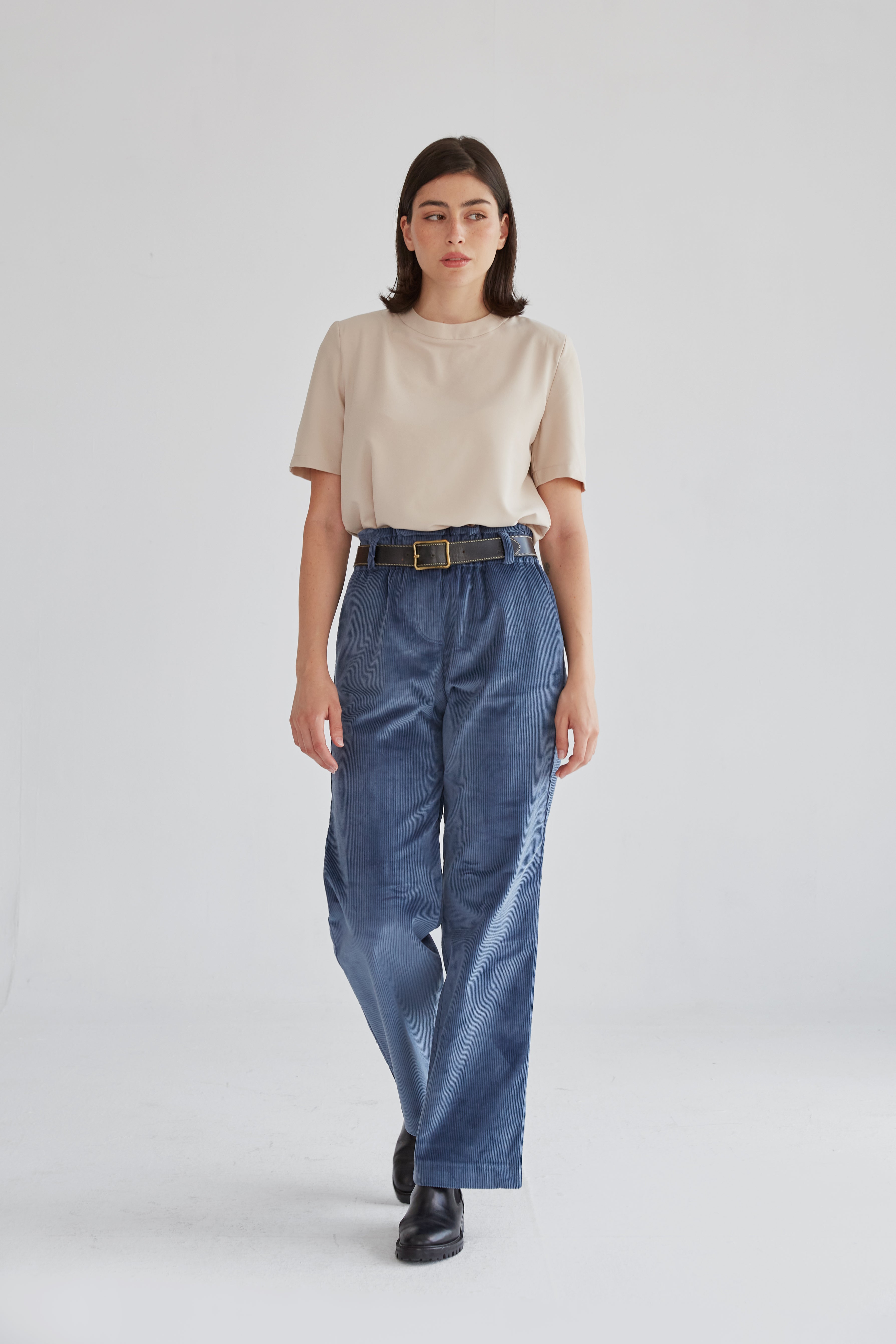 Ainhoa grayish-blue trousers