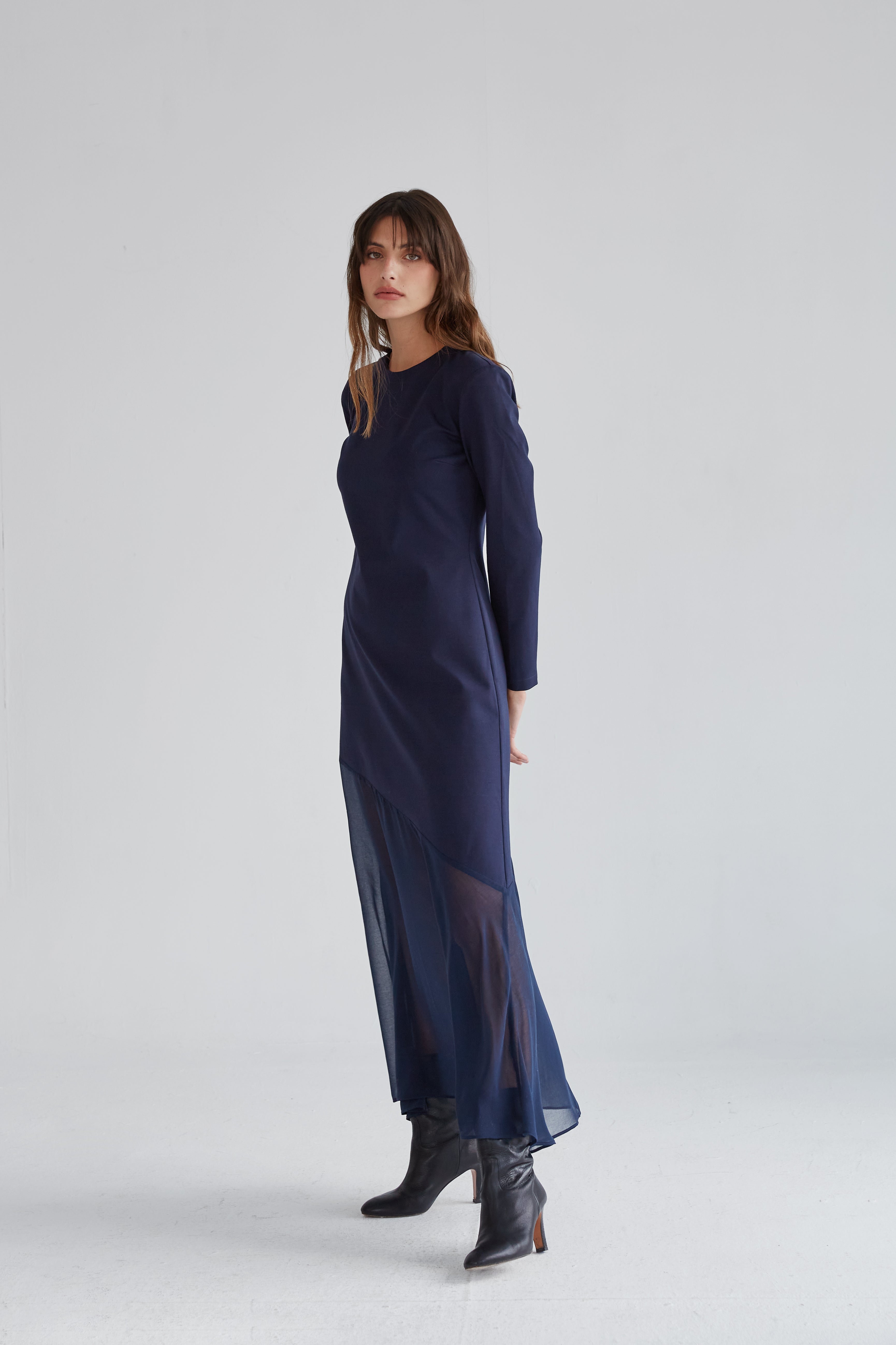 Isabella navy blue dress