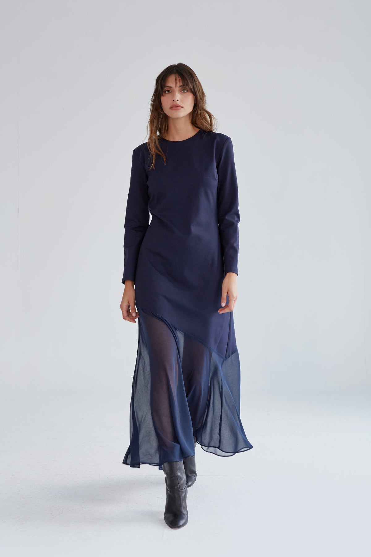Isabella navy blue dress