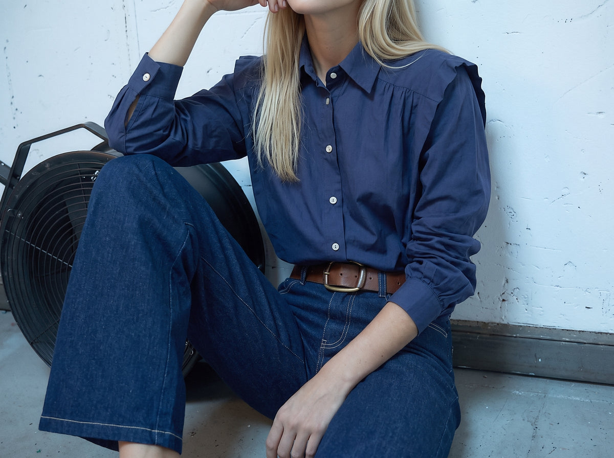 Marieta Navy Shirt