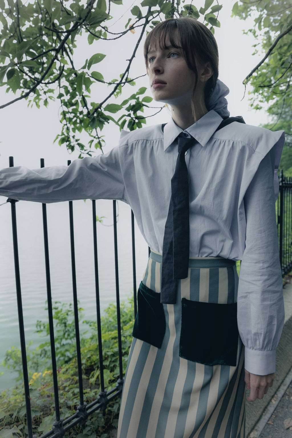 Marieta blue oxford shirt