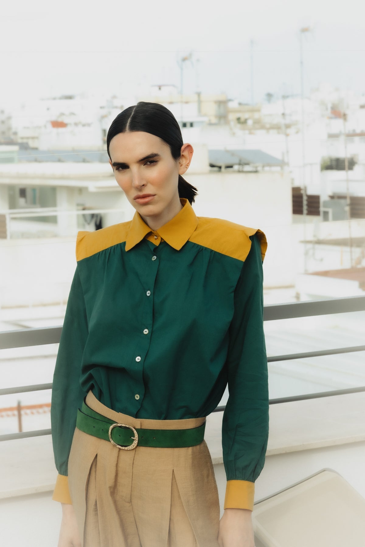 Camisa Marieta Duo Verde
