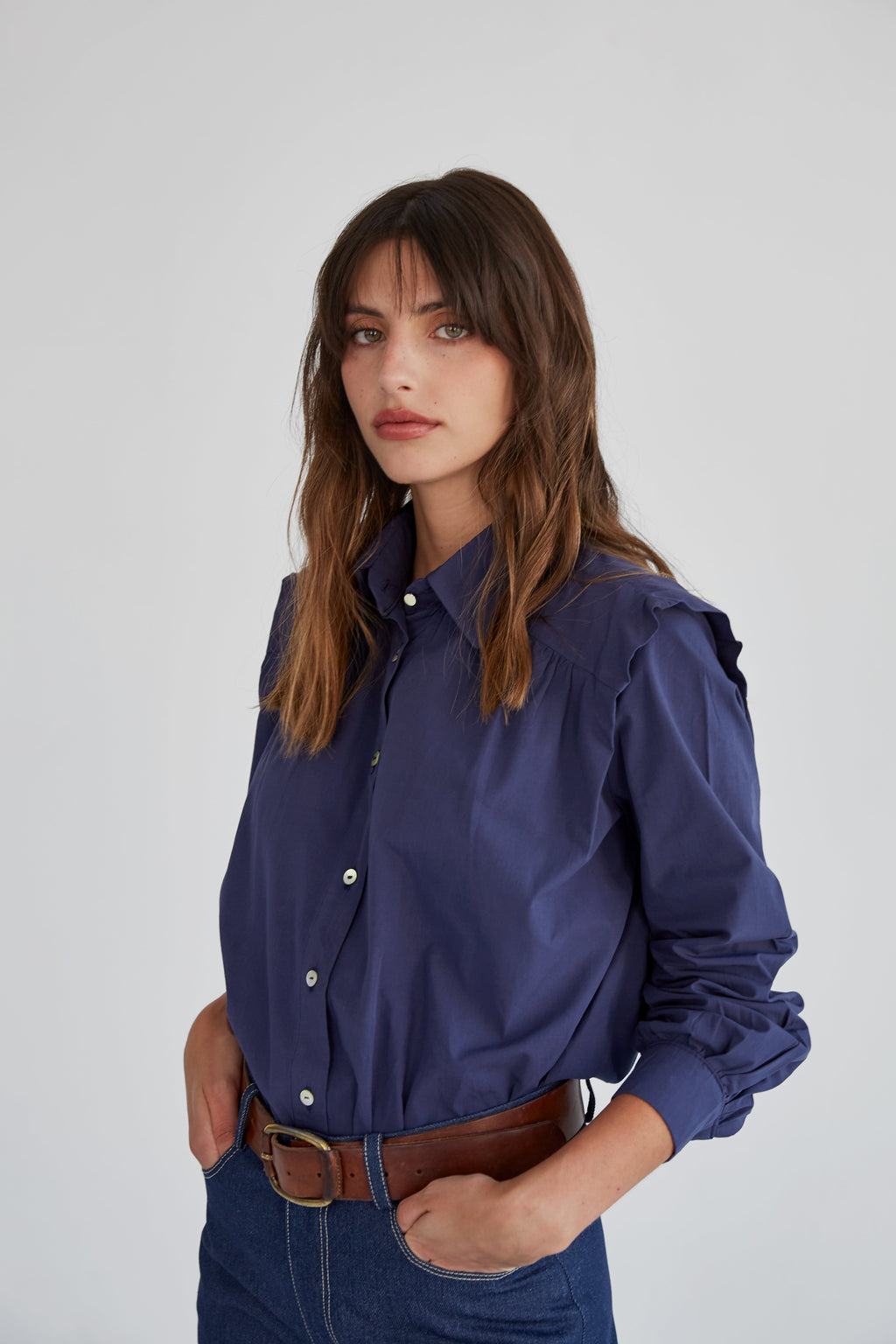 Marieta Navy Shirt