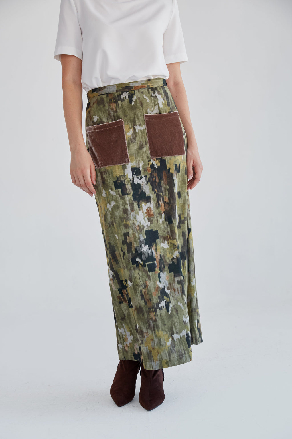 Claudia green skirt