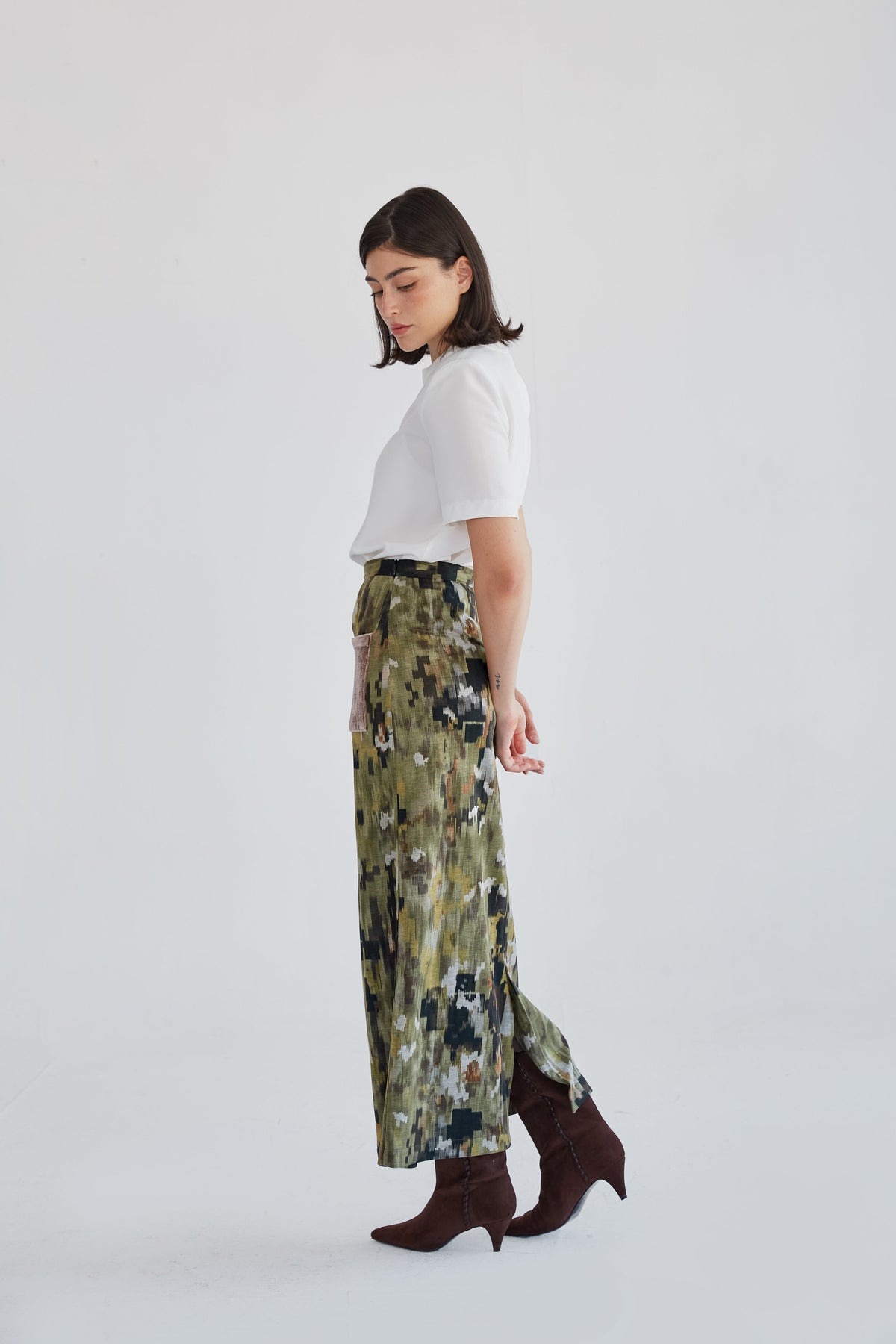 Claudia green skirt