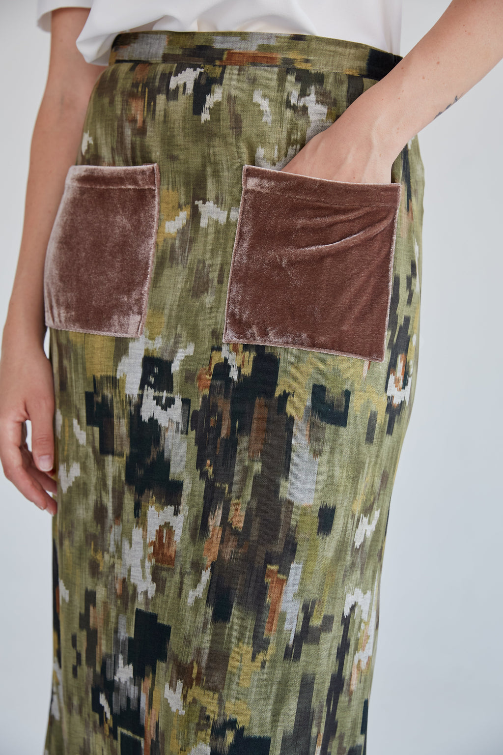 Claudia green skirt