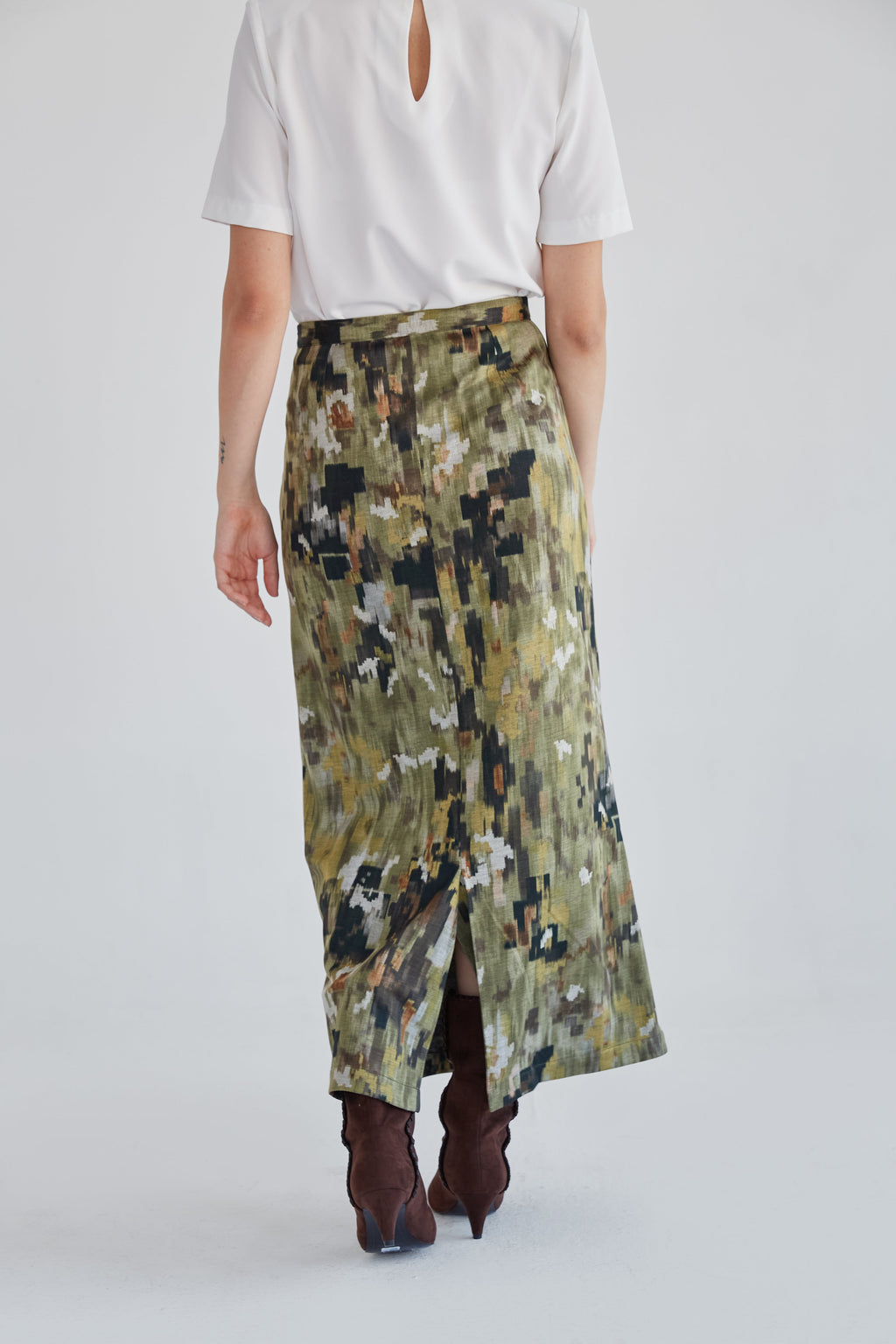 Claudia green skirt
