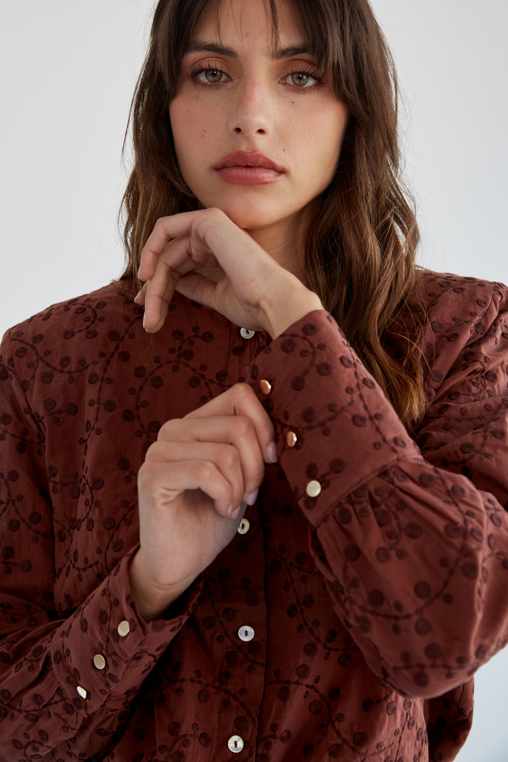 Marisa brown shirt
