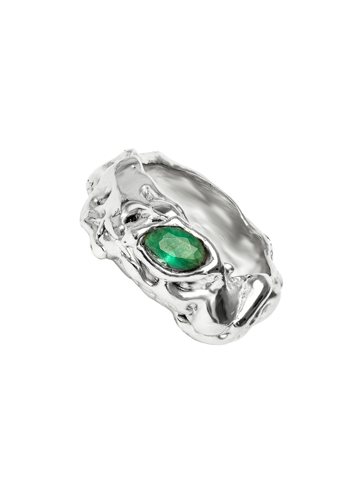 Anillo Judy Verde Plata
