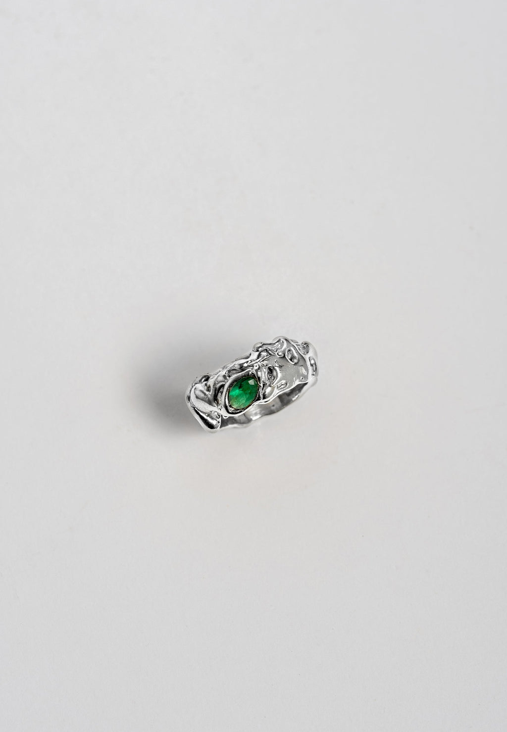 Anillo Judy Verde Plata