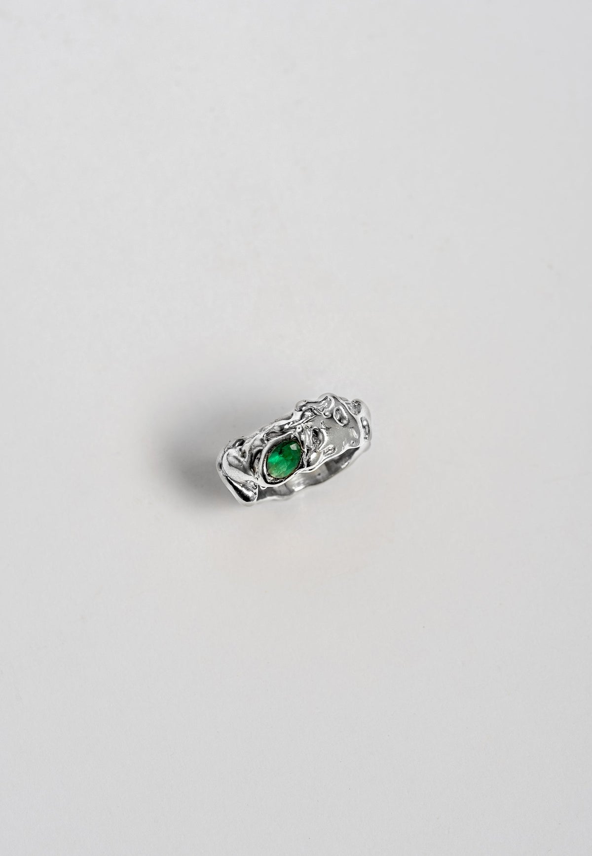 Anillo Judy Verde Plata