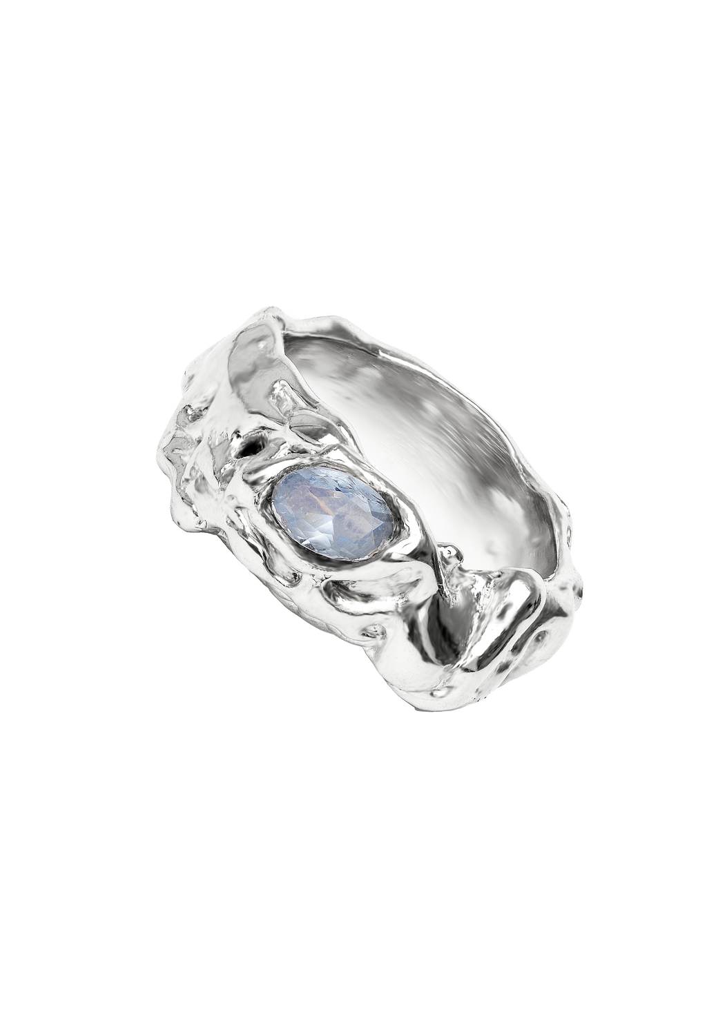 Judy Aquamarine Silver Ring