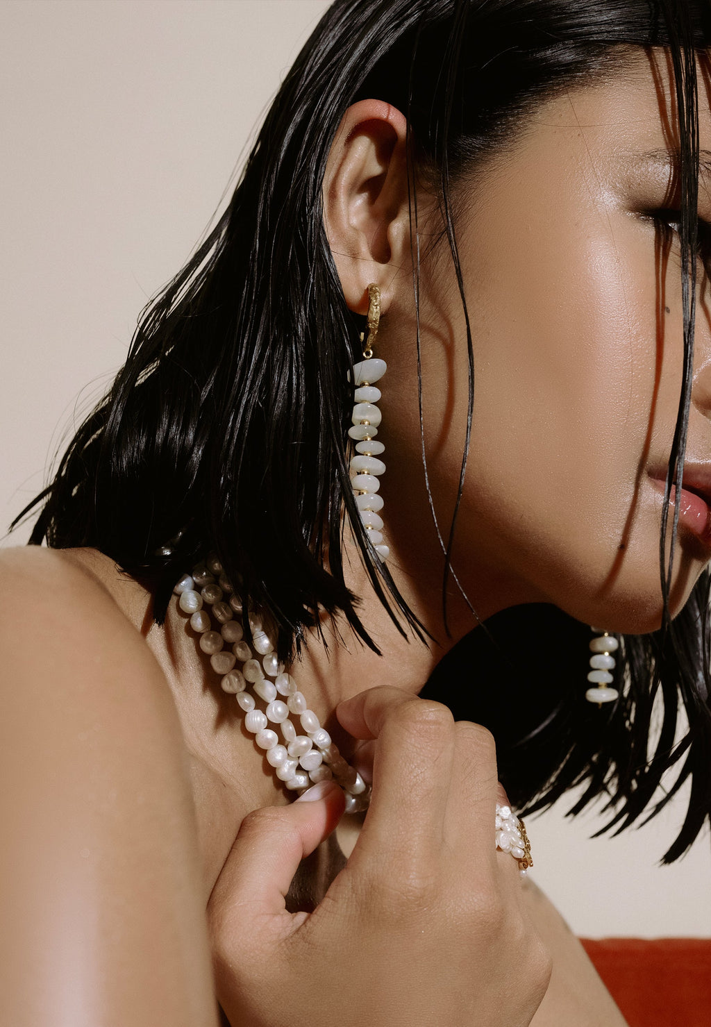 White Mizu Hoops