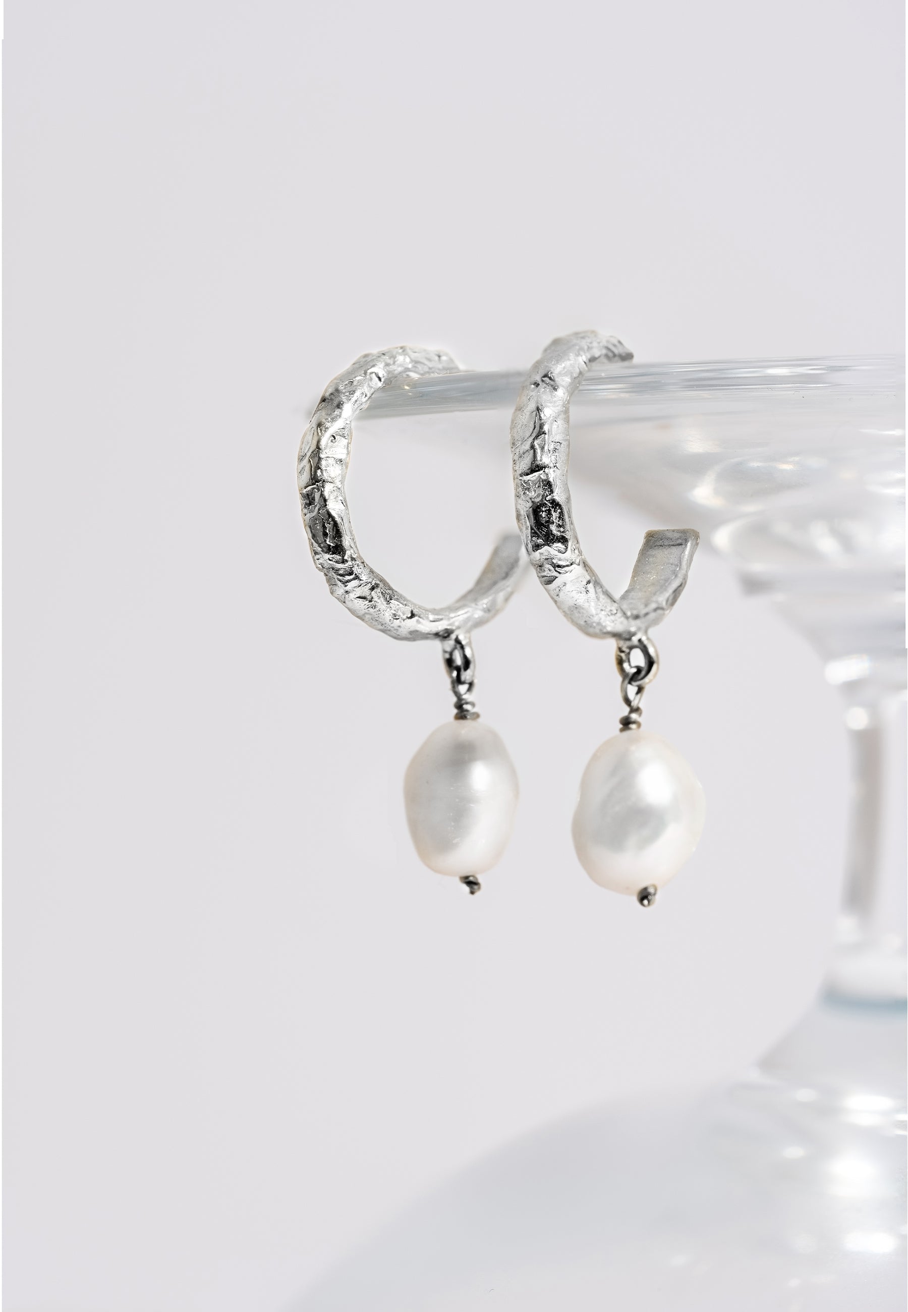 Aros Sadie Pearl Plata