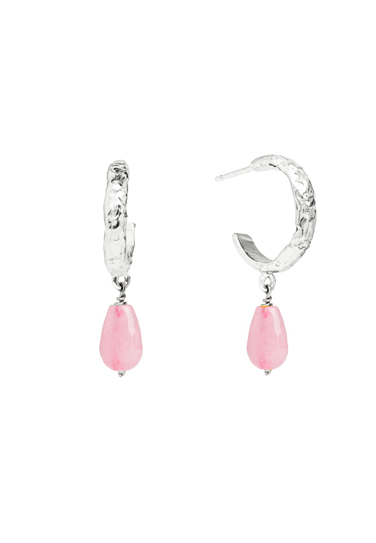 Aros Sadie Rosa Plata