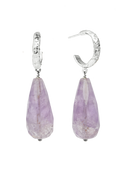 Aros Plata Salma Amatista