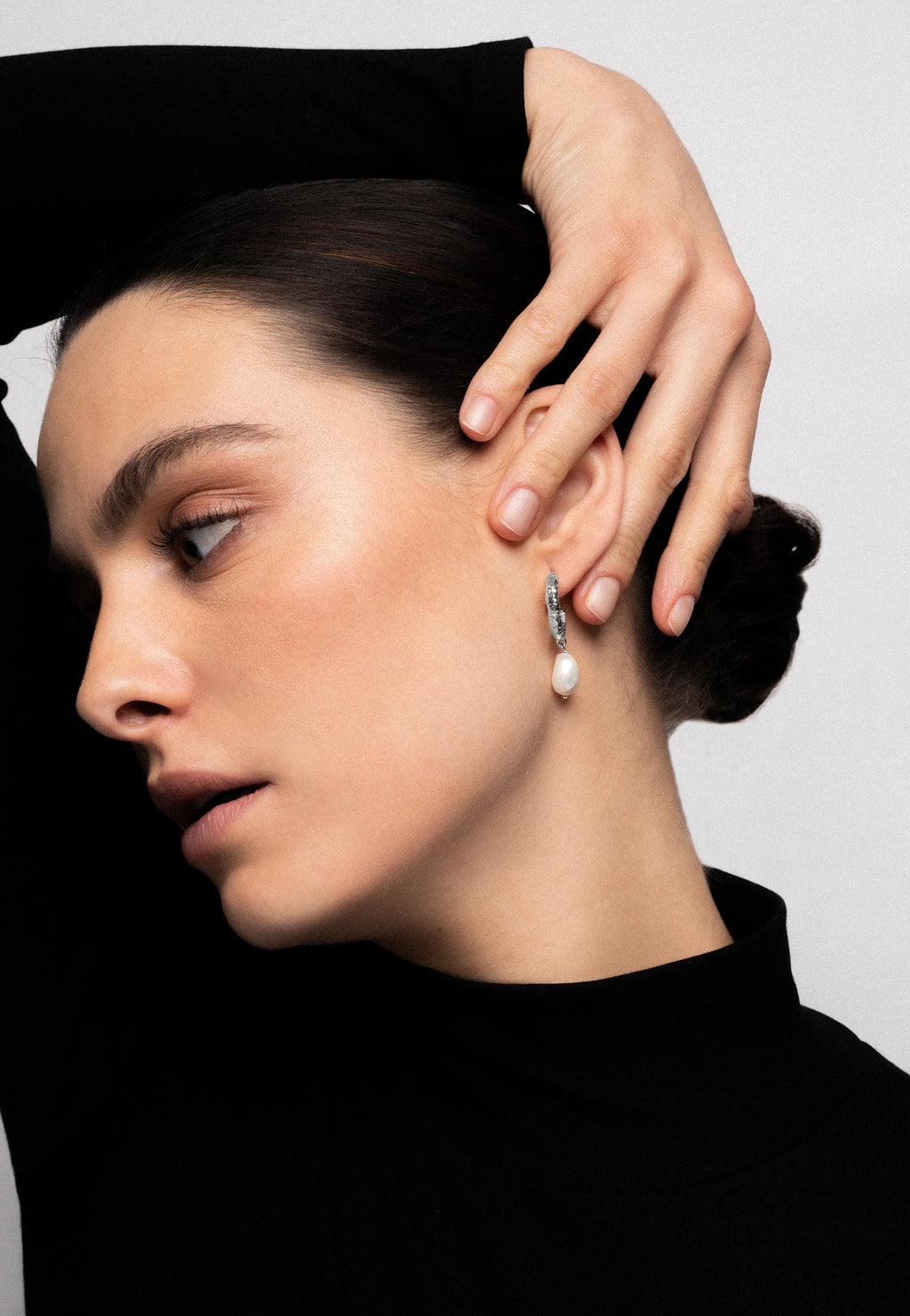 Aros Sadie Pearl Plata