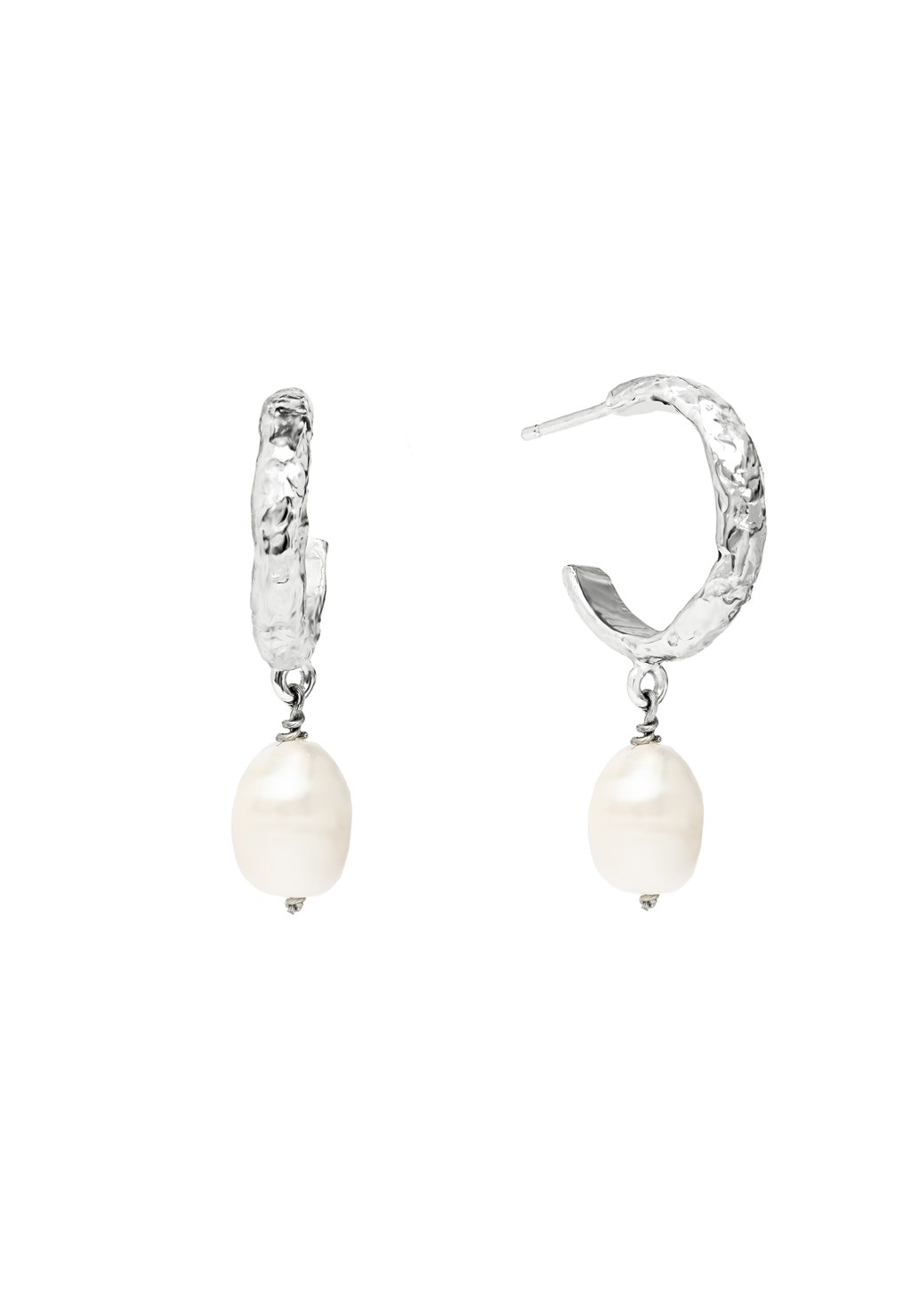 Aros Sadie Pearl Plata