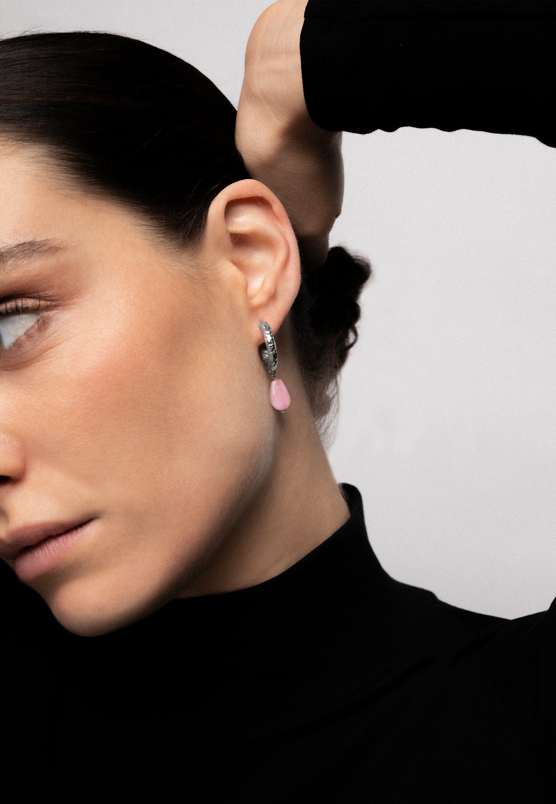 Aros Sadie Rosa Plata