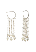 Aros de plata Vega con Perlas