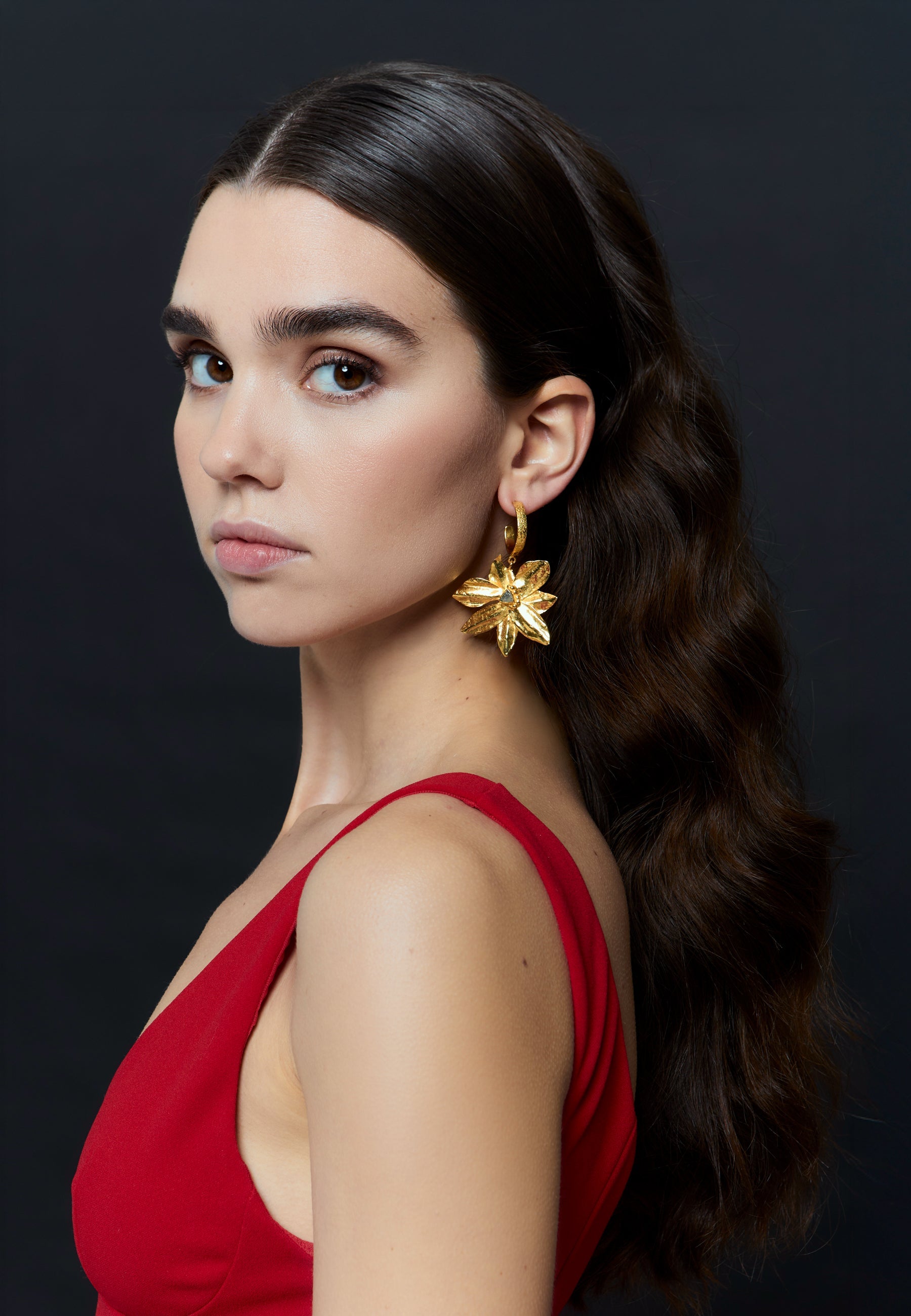 Aros Lotus Flower Dorado