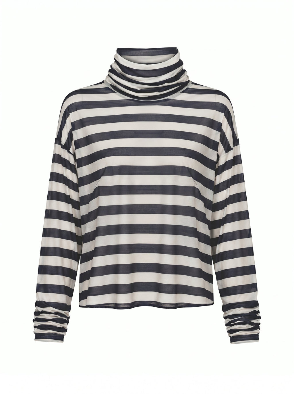 Camisa Crystal rayas negro-beis