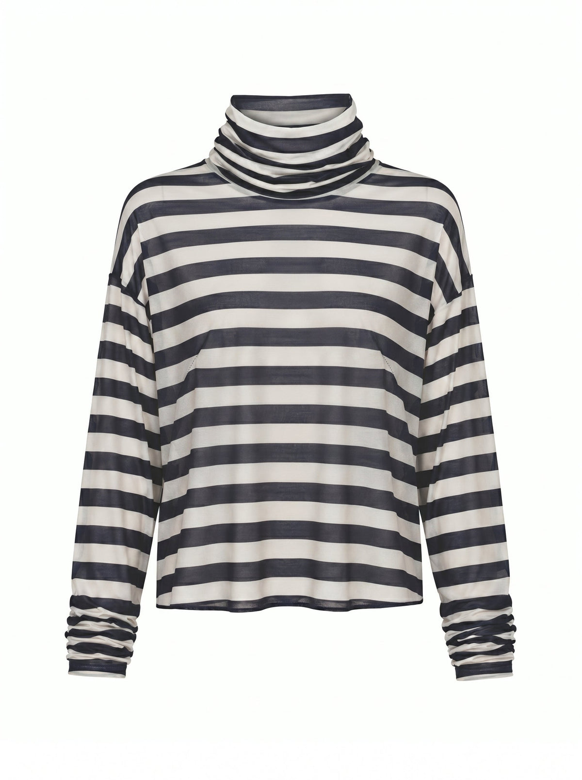 Camisa Crystal rayas negro-beis
