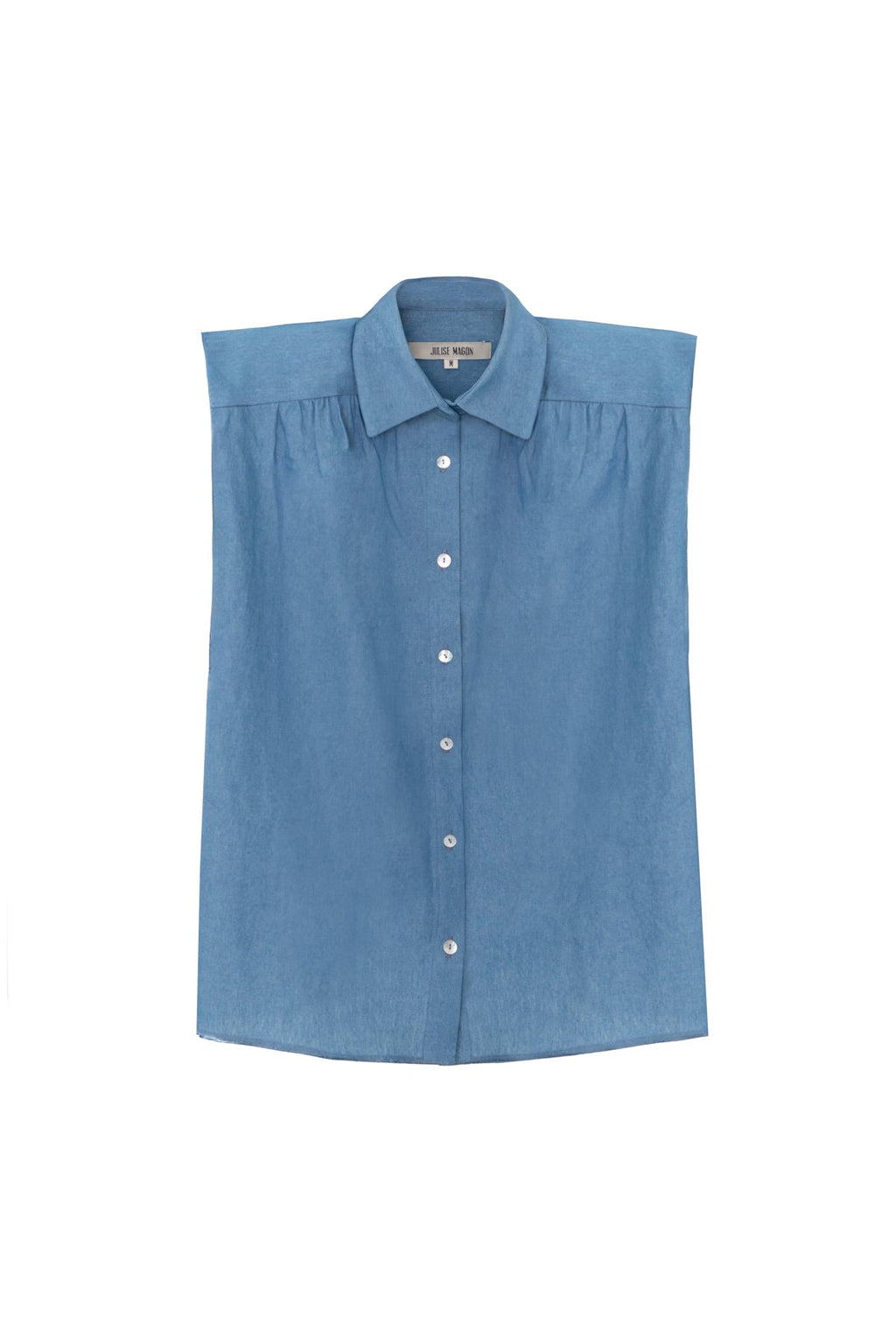 Camisa Marieta sin mangas denim