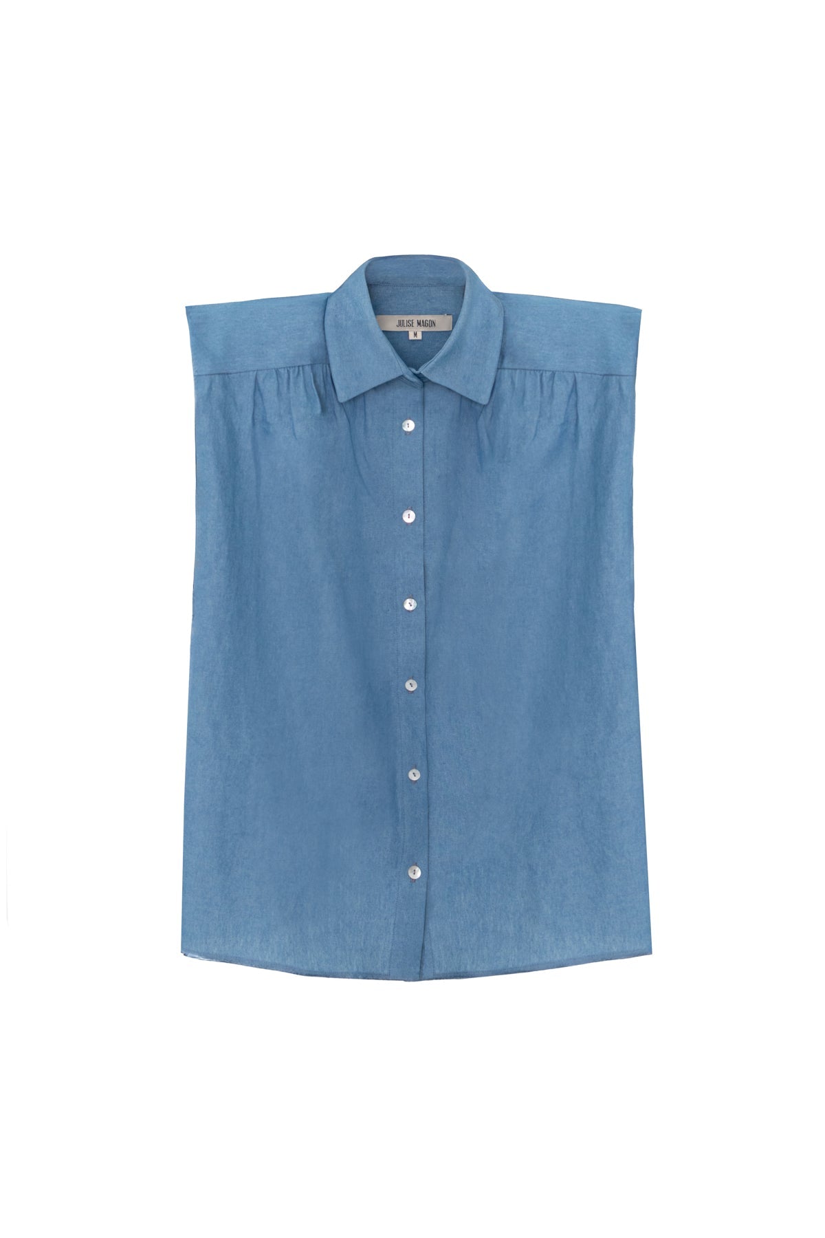 Camisa Marieta sin mangas denim