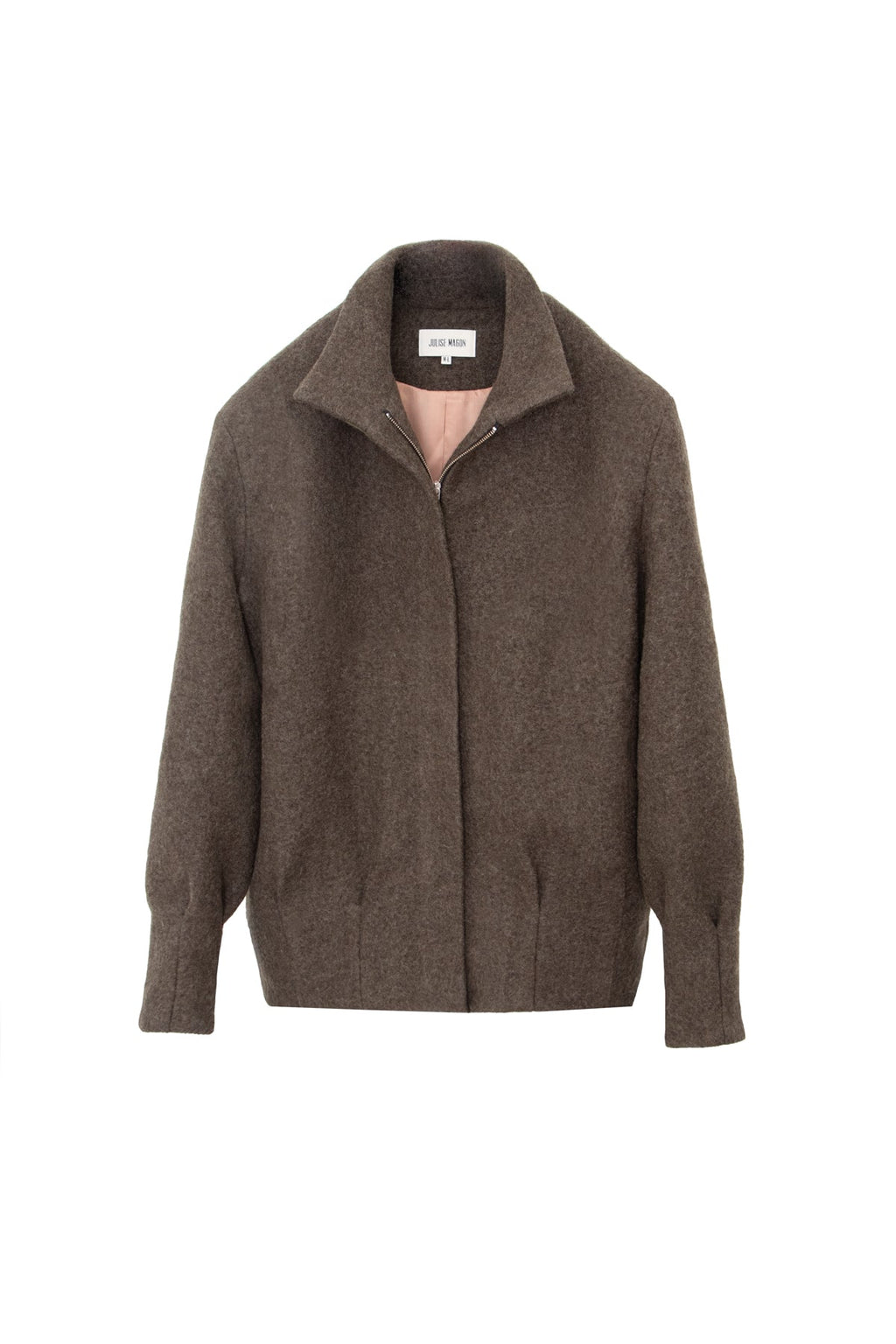 Chaquetón Eva lana cocida verde