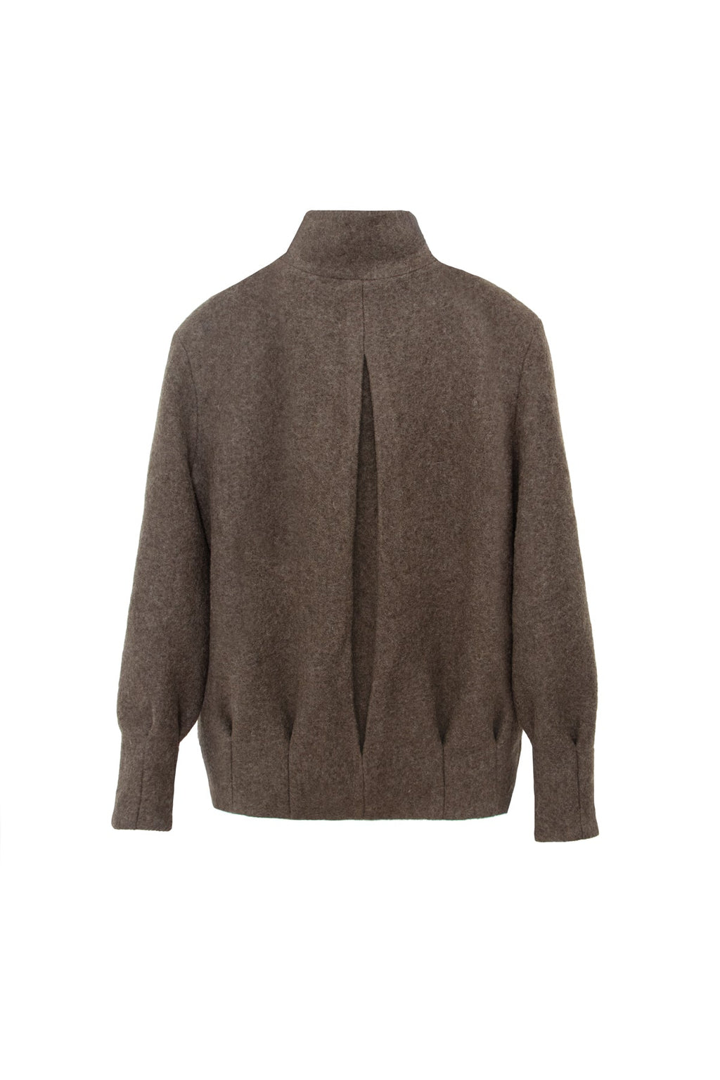 Chaquetón Eva lana cocida verde