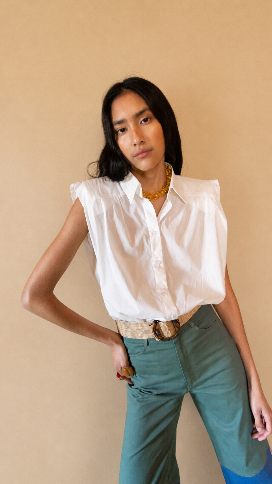 Camisa Marieta sin mangas