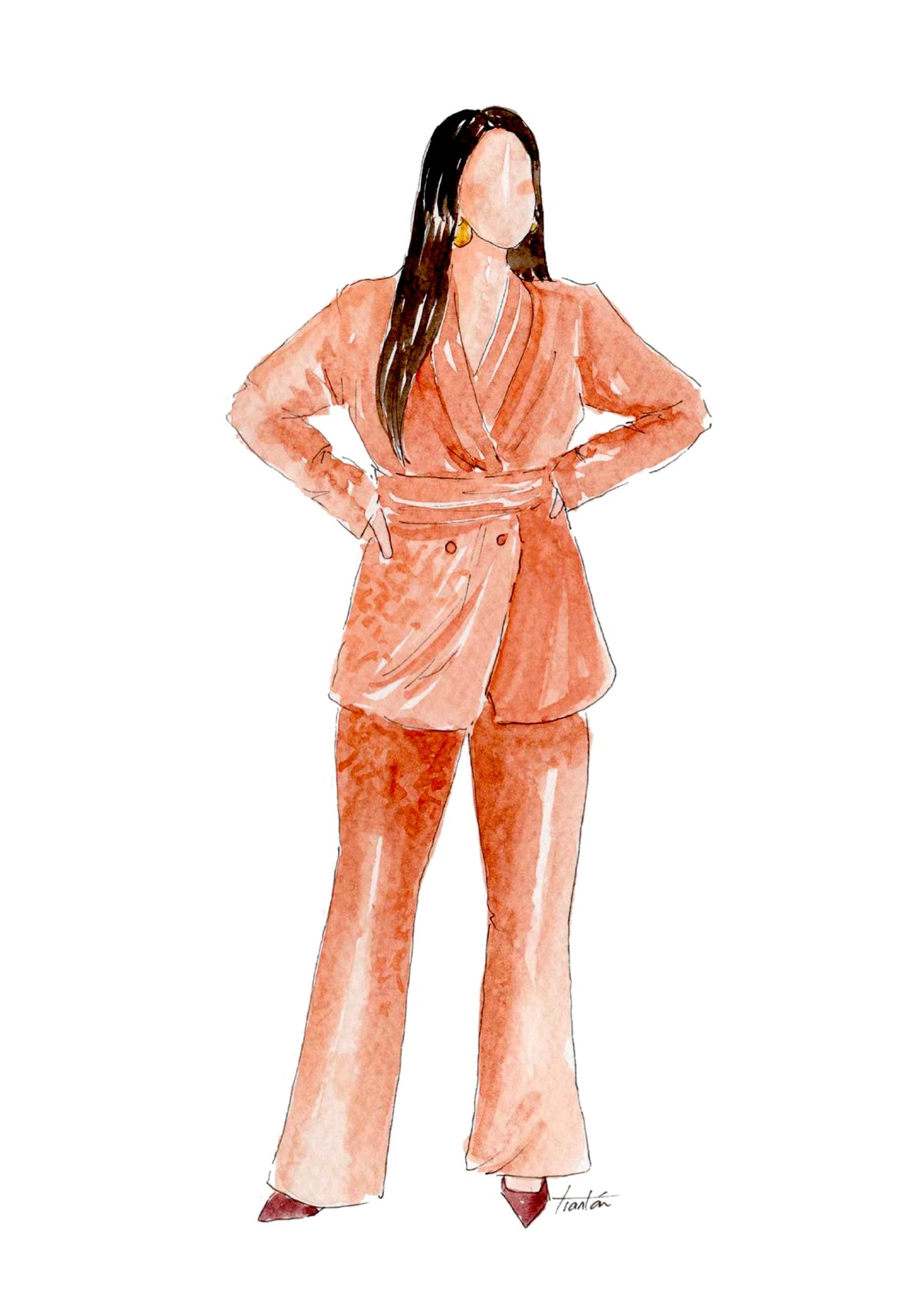 Pantalón cobre