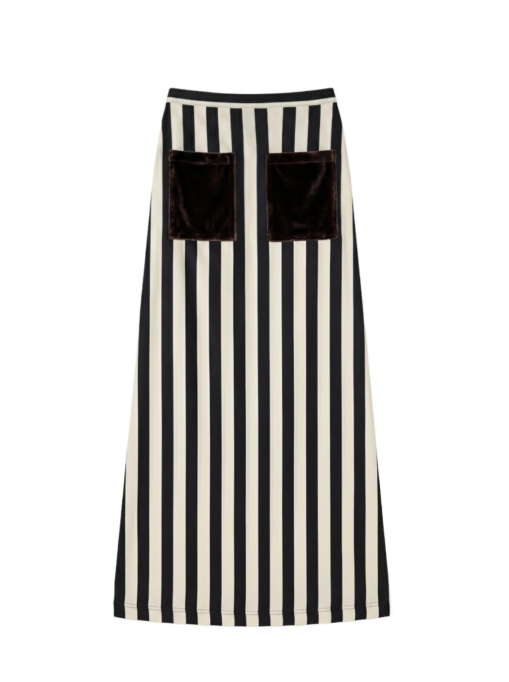 Claudia striped skirt black-beige