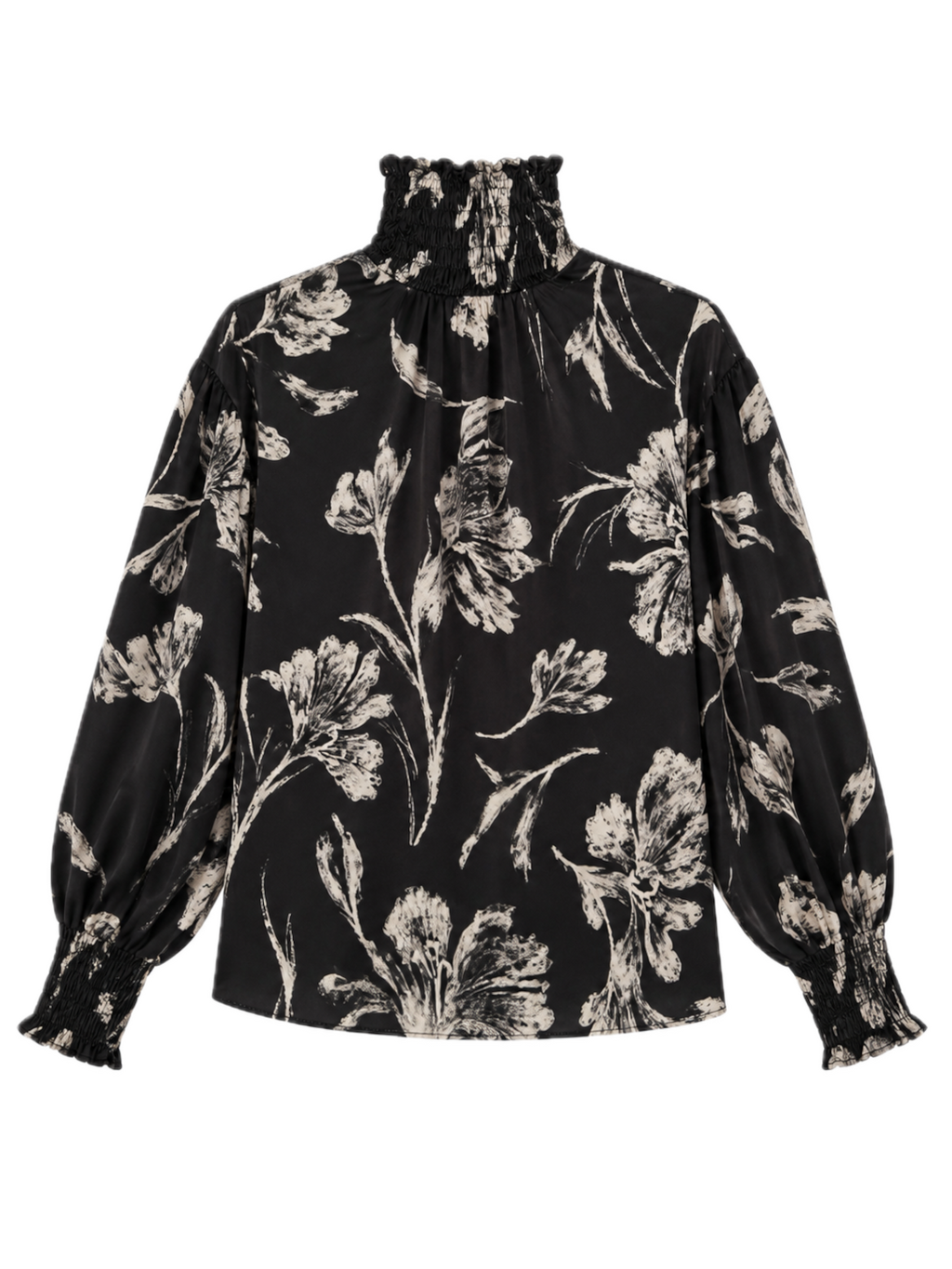 Black Soco Flowers Shirt