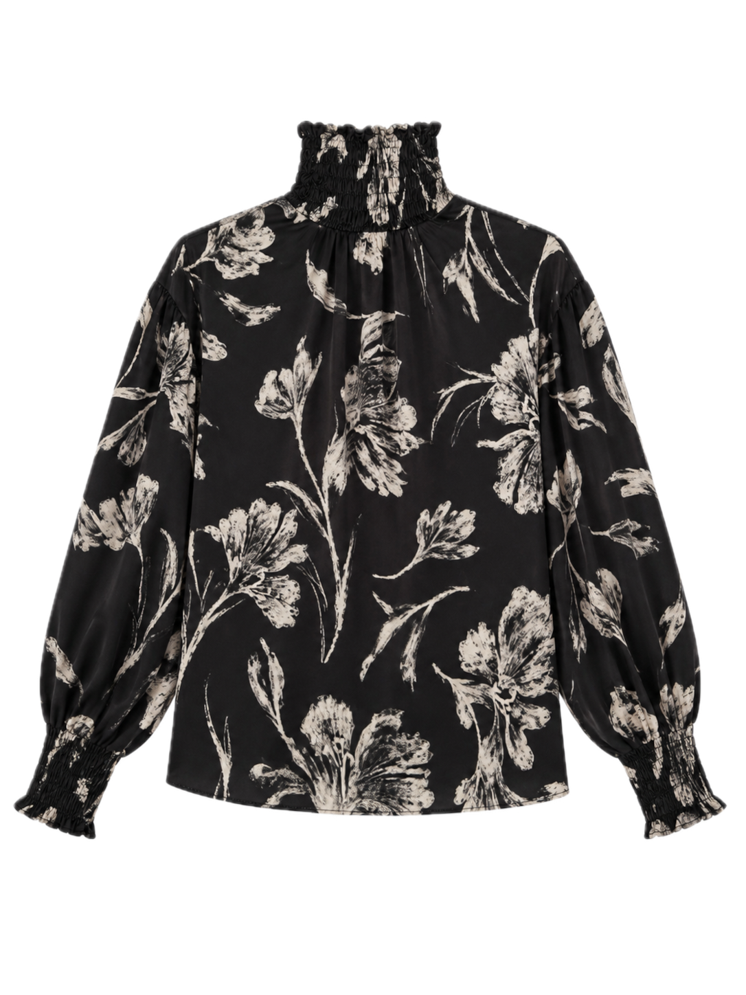 Black Soco Flowers Shirt