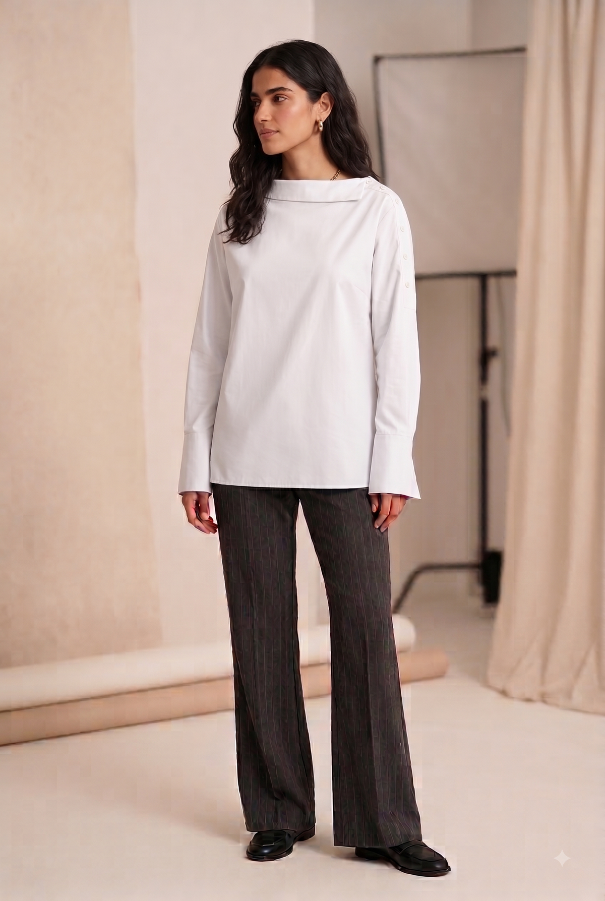Camisa ancha blanca