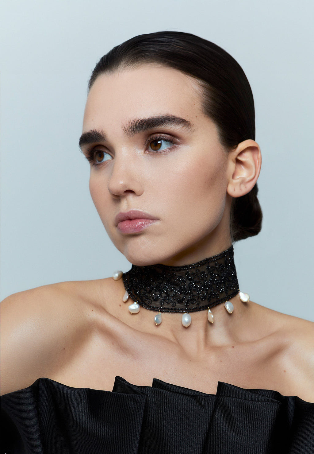 Choker elva negro