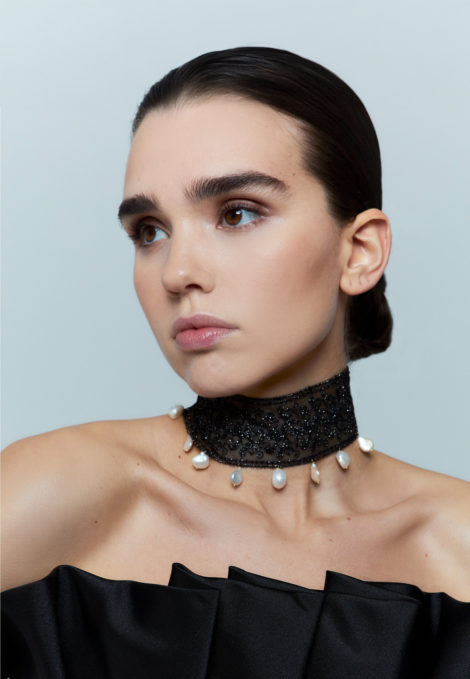 Choker elva negro