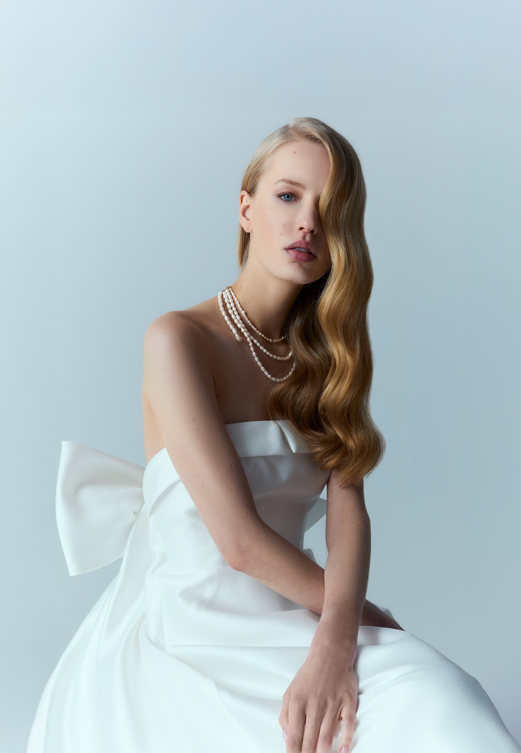 Collar triple Cyra Perlas