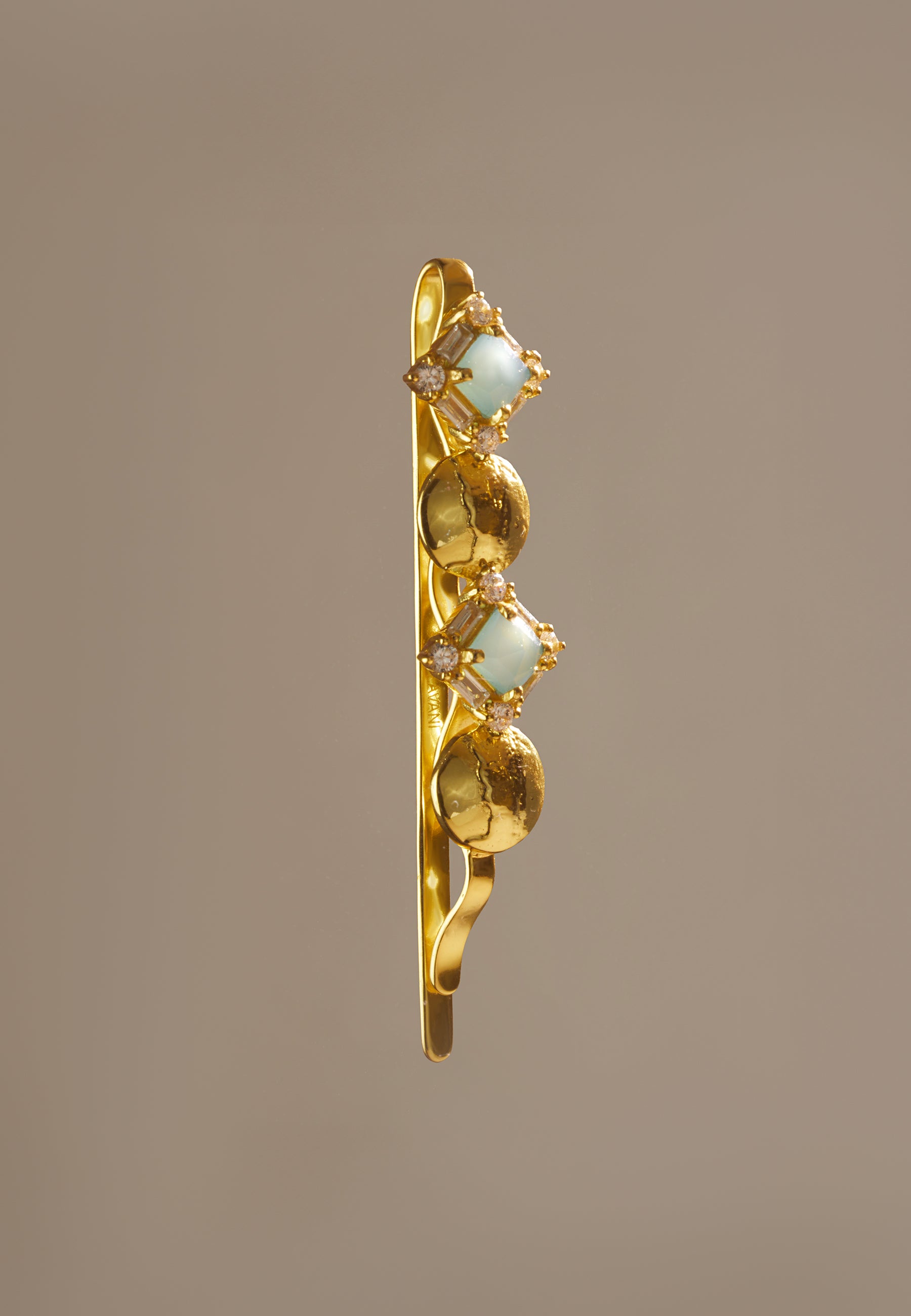 Elara Aquamarine Hair Fork
