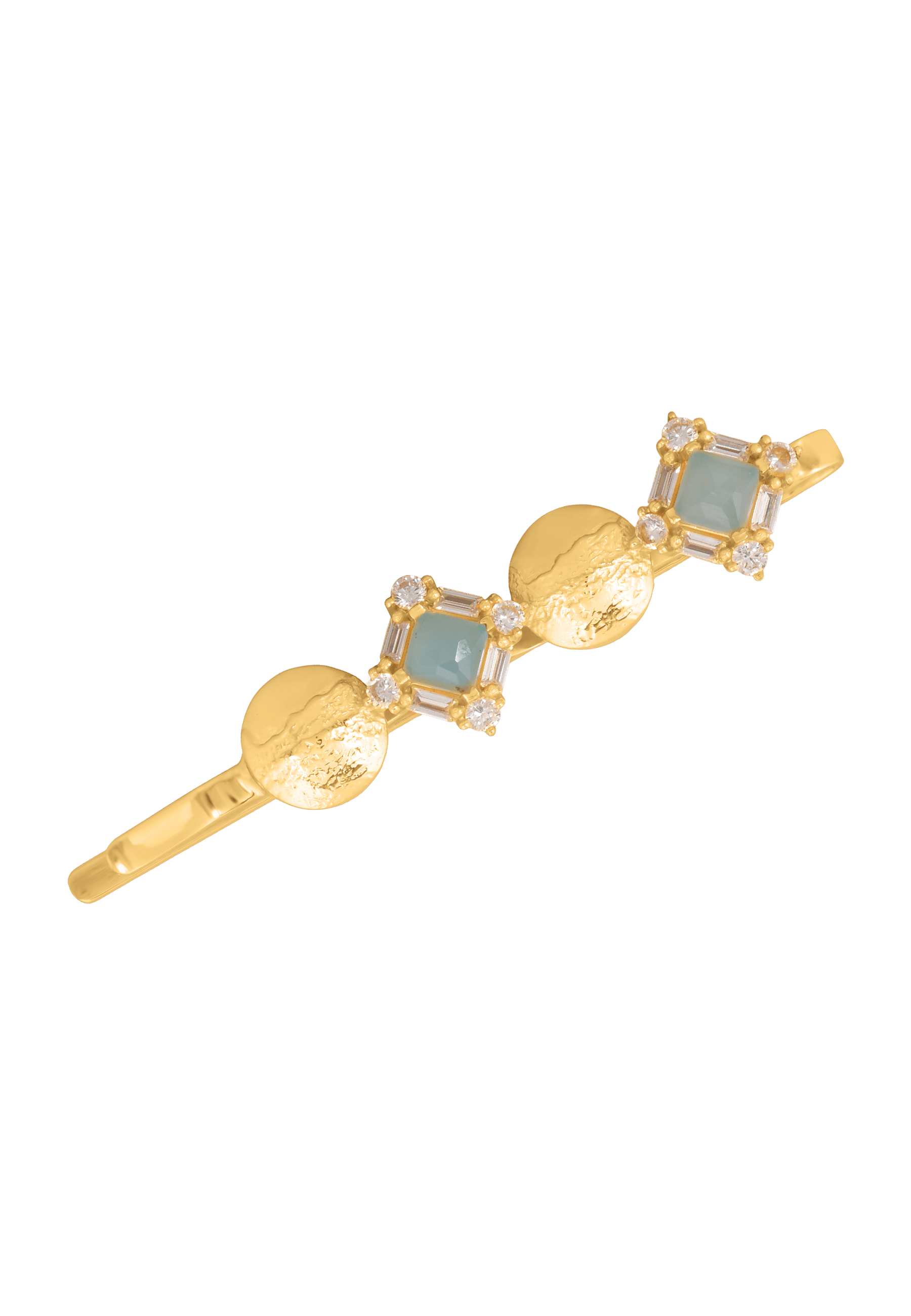 Elara Aquamarine Hair Fork