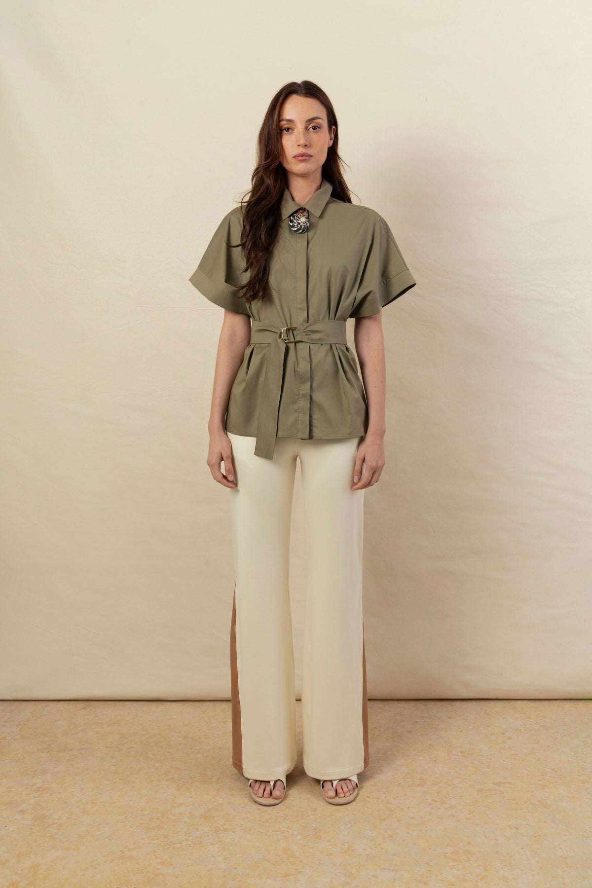 Camisa Noelia khaki