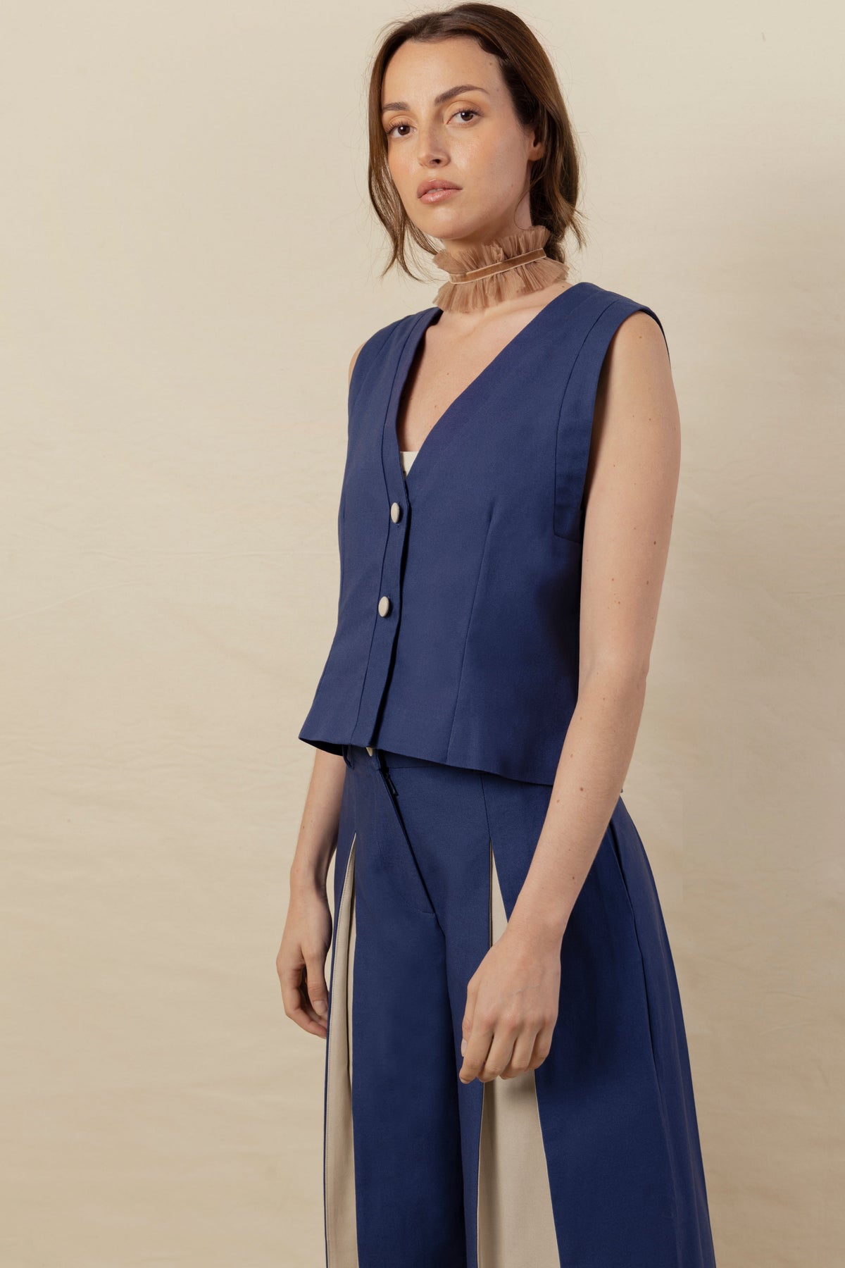 Chaleco Begoña azul
