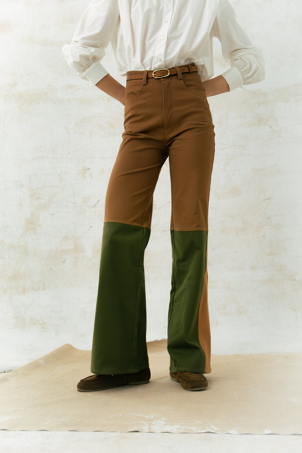 Brown stretch Coro trousers
